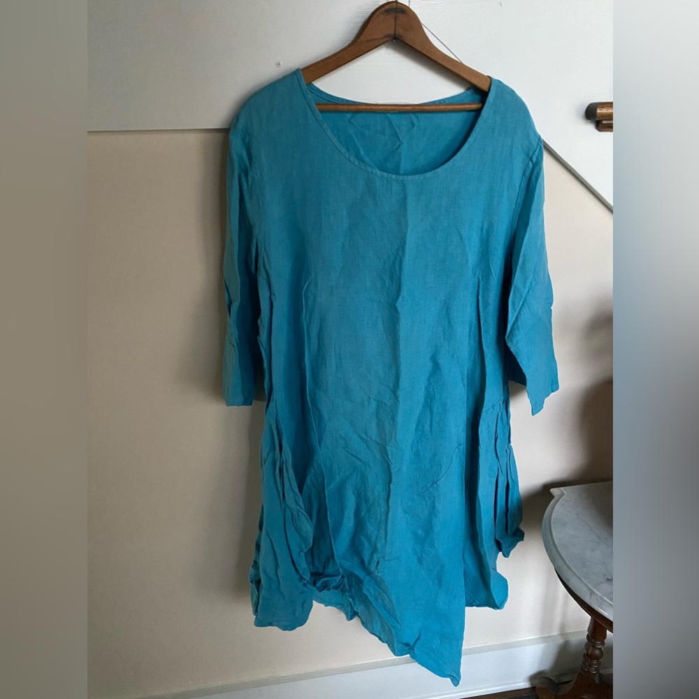 Bryn Walker Linen Asymmetrical tunic